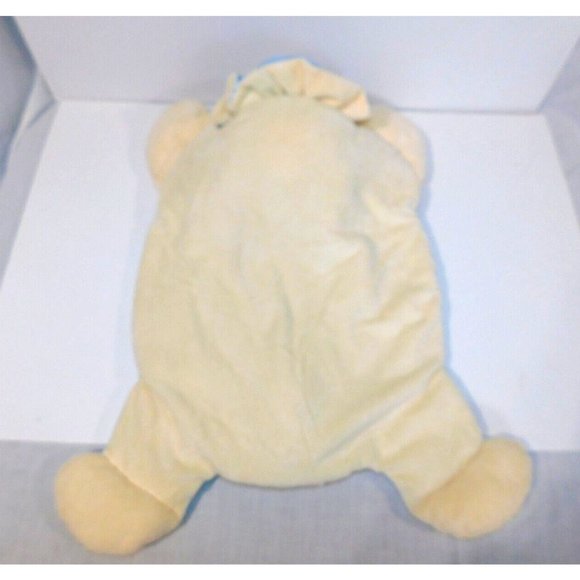 Ganz Baby Blue Yellow Plush Satin Snug Along Lion 22" Security Blanket Lovey - Picture 7 of 7
